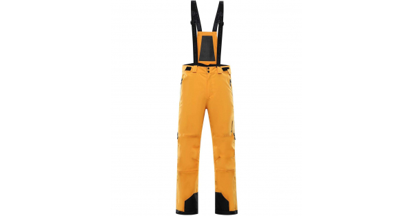 ALPINE PRO NUDD 6 Pánske lyžiarske nohavice MPAS475231 radiant yellow XS