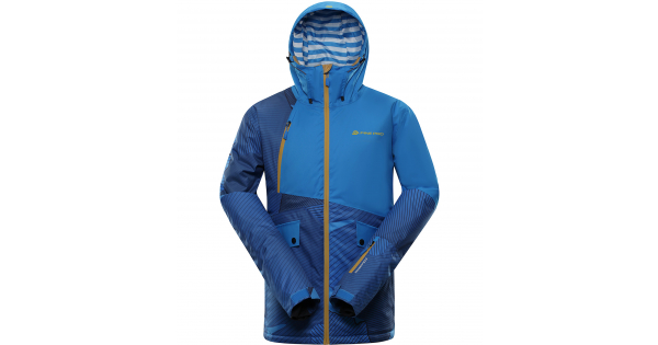 ALPINE PRO MAKER Pánska lyžiarska bunda MJCP373674 Blue aster M