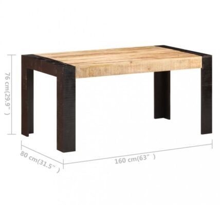 Jedálenský stôl masívne drevo Dekorhome 160x80x76 cm,Jedálenský stôl masívne drevo Dekorhome 160x80x76 cm