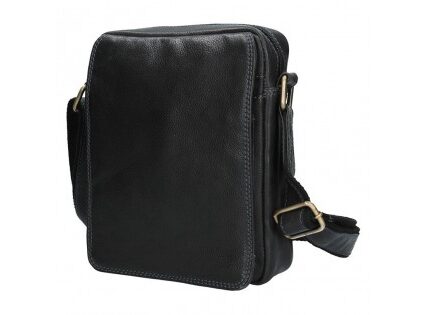 Pánska kožená taška cez rameno SendiDesign CT005 – čierna