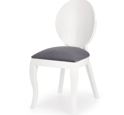 Sconto Jedálenská stolička DESIRÉE biela/sivá