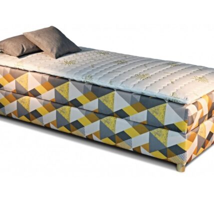 New design Čalúnená posteľ NOVO + topper ROZMER: 90 x 200 cm