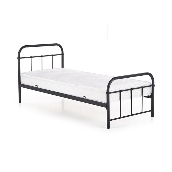Kovová posteľ Niko 90×200, čierna, bez matraca