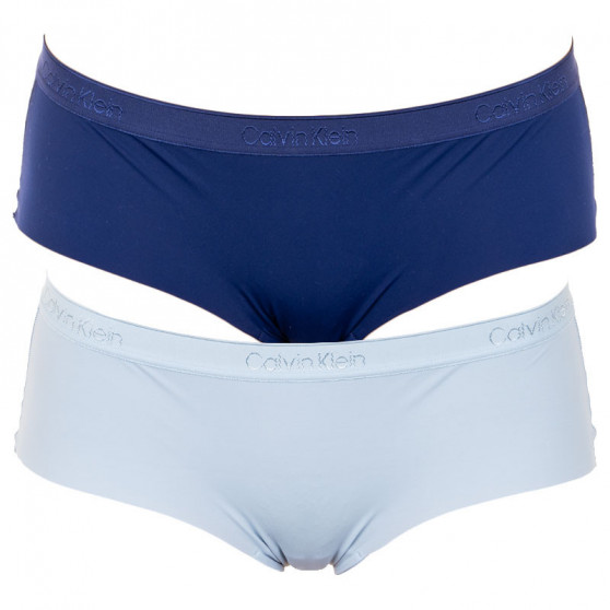 2PACK dámske nohavičky Calvin Klein modré (QD3696E-AAN) S