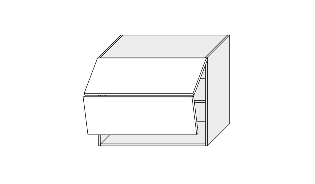 ArtExt Kuchynská skrinka horná, W8B/90 Aventos Essen Farba korpusu: GREY