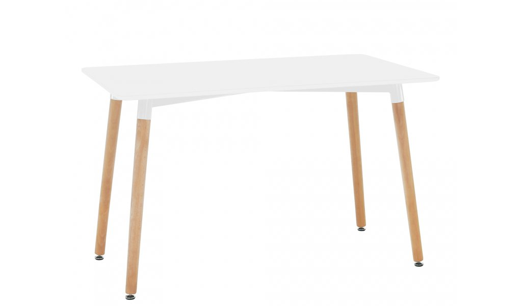 Biely jedálenský stôl DIDIER 4 NEW 120×70 cm