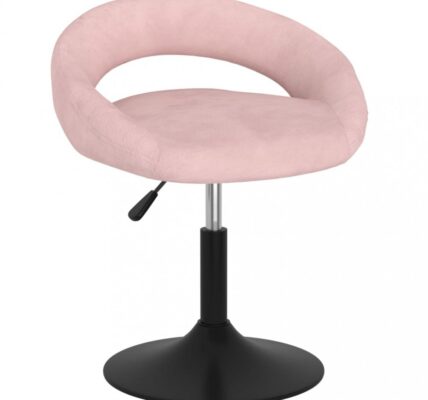 Barová stolička zamat / kov Dekorhome Ružová,Barová stolička zamat / kov Dekorhome Ružová
