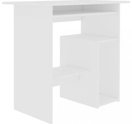 Počítačový stôl 80×45 cm Dekorhome Biela,Počítačový stôl 80×45 cm Dekorhome Biela