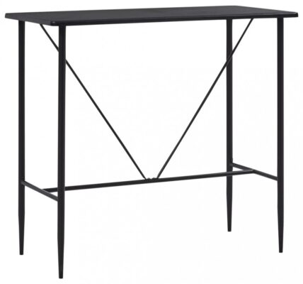 Barový stôl 120×60 cm Dekorhome Čierna,Barový stôl 120×60 cm Dekorhome Čierna