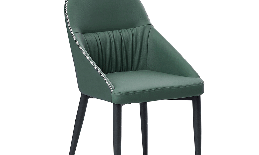 Jedálenská stolička KALINA ekokoža / kov Zelená,Jedálenská stolička KALINA ekokoža / kov Zelená
