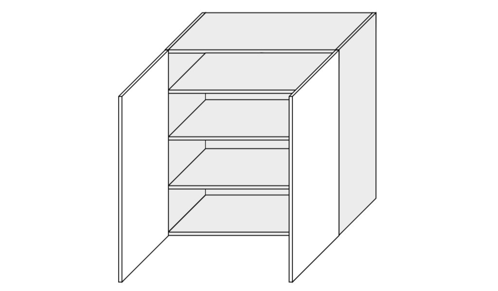 ArtExt Kuchynská skrinka horná, W4/90 Amaro Farba korpusu: LAVA