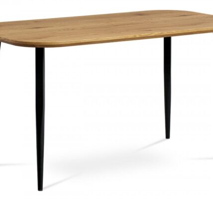 Jedálenský stôl MDT-600 OAK dub / čierna,Jedálenský stôl MDT-600 OAK dub / čierna