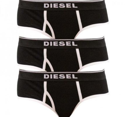3PACK dámske nohavičky Diesel čierne (00SQZS-0EAUF-E4101) S