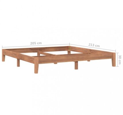 Posteľ masívny teak Dekorhome 200×200 cm,Posteľ masívny teak Dekorhome 200×200 cm