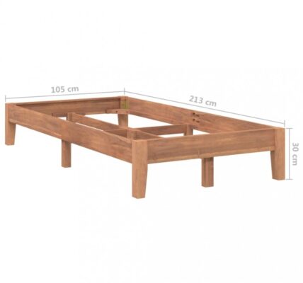 Posteľ masívny teak Dekorhome 100×200 cm,Posteľ masívny teak Dekorhome 100×200 cm