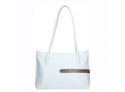 Dámská kožená kabelka Facebag Dora – bílá