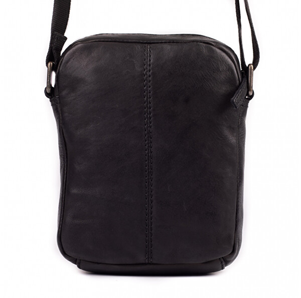 SEGALI Pánska kožená crossbody taška 29413 Black