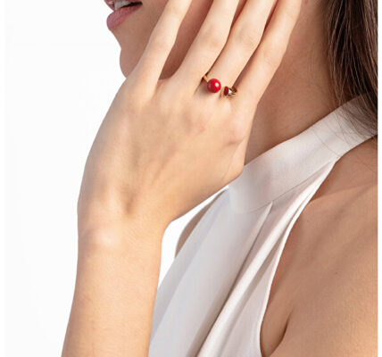 Calvin Klein Pozlátený oceľový prsteň Bubbly KJ9RJR1402 57 mm