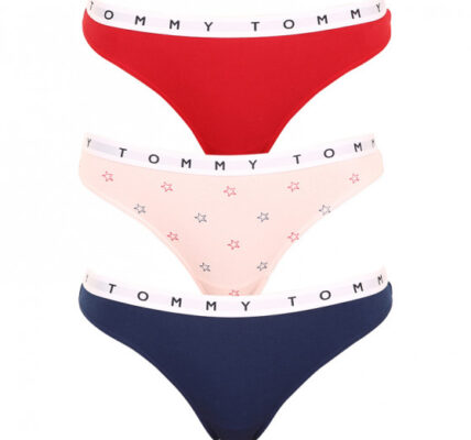 3PACK dámska tangá Tommy Hilfiger viacfarebná (UW0UW02521 0XW) L