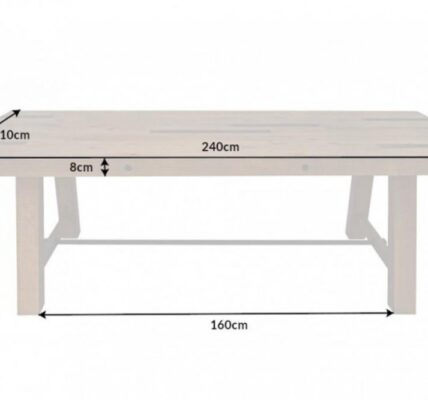 Jedálenský stôl FÉNIX Dekorhome 240x110x76 cm,Jedálenský stôl FÉNIX Dekorhome 240x110x76 cm