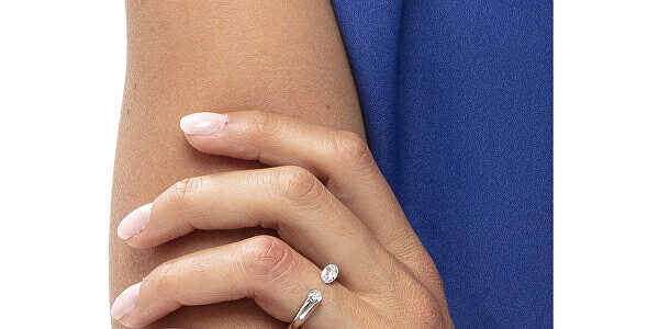 Calvin Klein Otvorený prsteň s kryštálmi Brilliant KJ8YMR0405 55 mm