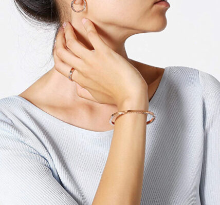 Calvin Klein Luxusné oceľový prsteň s kryštálmi Hook KJ06PR1402 52 mm
