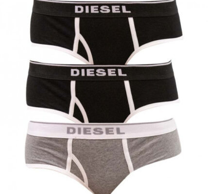 3PACK dámske nohavičky Diesel viacfarebné (00SQZS-0EAUF-E4372) M