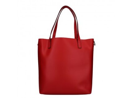 Dámska kožená kabelka Unidax Ninna – červená