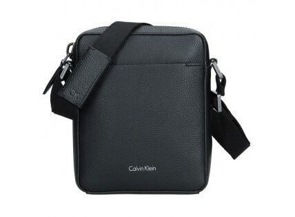 Pánská kožená taška přes rameno Calvin Klein Timi – černá
