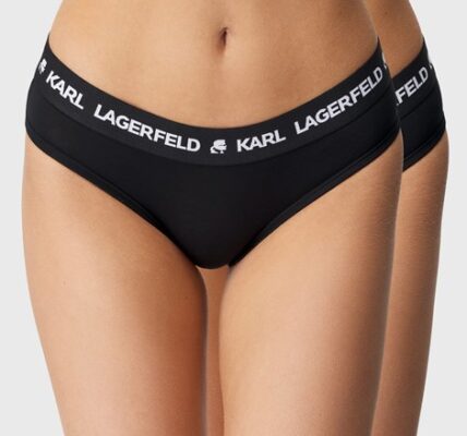 2 PACK klasických nohavičiek Karl Lagerfeld Logo Hipsters