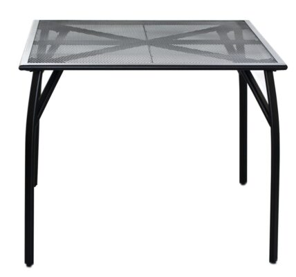 Záhradný stôl ZWMT čierny kov 90x90x72 cm,Záhradný stôl ZWMT čierny kov 90x90x72 cm