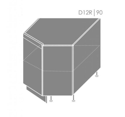 ArtExt Spodná kuchynská skrinka Florence D12R/90 Otváranie: Ľavé, Povrchová úprava dvierok: Lesk, Farba korpusu: Dub artisan