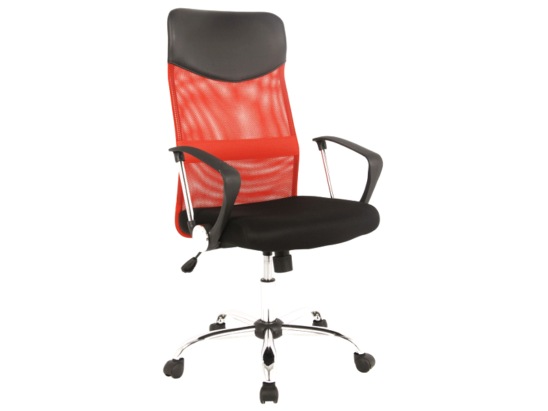 Kancelárska stolička Q-025 Červená,Kancelárska stolička Q-025 Červená