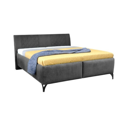 Čalúnená posteľ Melissa 180×200, sivá,vrátane matracov a ÚP