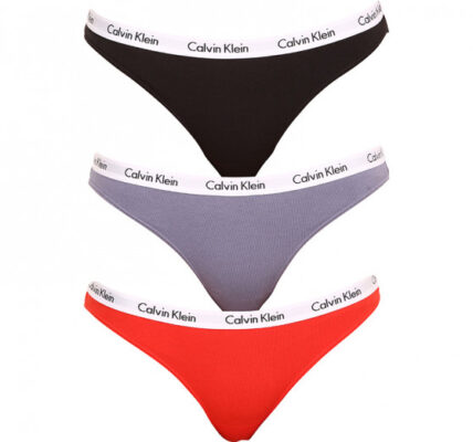 3PACK dámske nohavičky Calvin Klein viacfarebné (QD3588E-1CX) XS