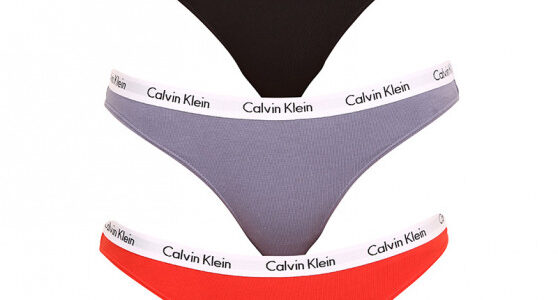 3PACK dámske nohavičky Calvin Klein viacfarebné (QD3588E-1CX) XS