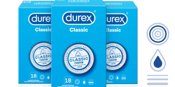 Durex Kondomy 2+1 Classic 54 ks
