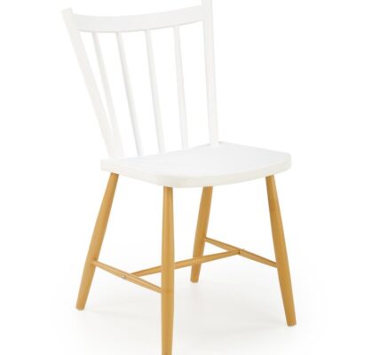 Jedálenská stolička K419 biela / prírodná,Jedálenská stolička K419 biela / prírodná