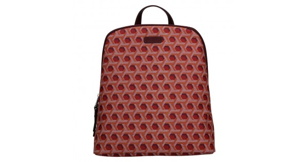 Trendy dámsky batoh Hexagona Asia – tmavo červená