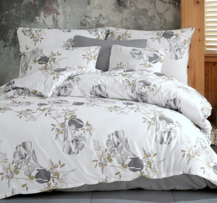 Bavlnené posteľné obliečky PARLIN šedá
