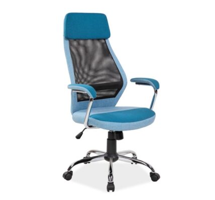 Kancelárska stolička Q-336 Modrá,Kancelárska stolička Q-336 Modrá