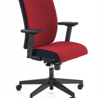 Kancelárska stolička POP látka / plast Červená,Kancelárska stolička POP látka / plast Červená