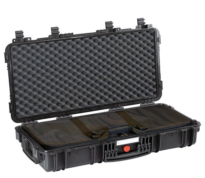 Odolný vodotesný kufor RED7814 Explorer Case®/s puzdrom (Farba: Čierna)