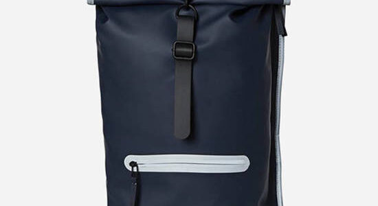 Rains Rolltop Rucksack Reflective 14030 NAVY REFLECTIVE