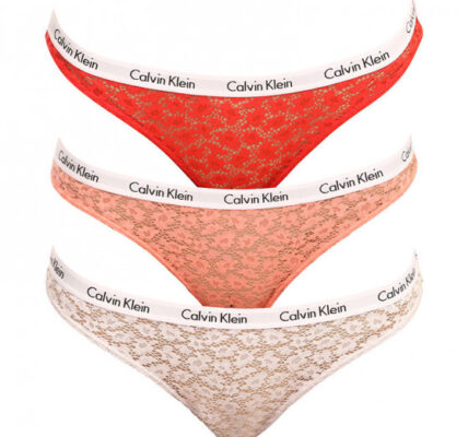 3PACK dámske nohavičky Calvin Klein viacfarebné (QD3926E-W5F) L