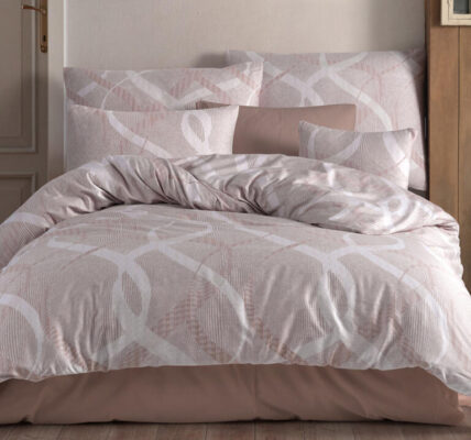 Bavlnené posteľné obliečky NOMBRE béžová predĺžená dĺžka