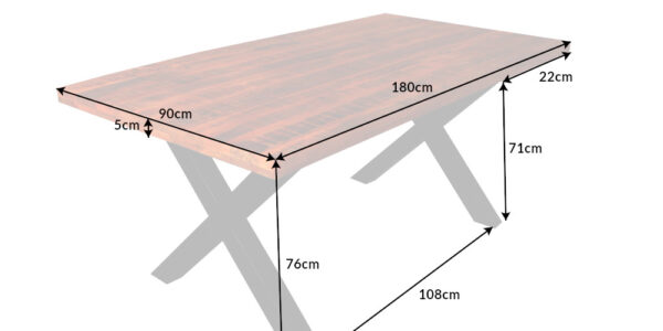 Jedálenský stôl EURYTOS Dekorhome 180x90x75 cm,Jedálenský stôl EURYTOS Dekorhome 180x90x75 cm