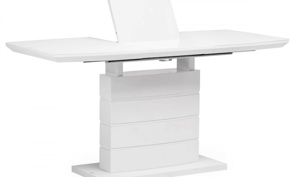 Rozkladací jedálenský stôl HT-420 Biela,Rozkladací jedálenský stôl HT-420 Biela