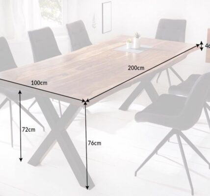 Jedálenský stôl ATLAS Dekorhome 200x100x76 cm,Jedálenský stôl ATLAS Dekorhome 200x100x76 cm