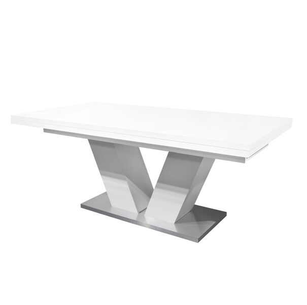 Sconto Jedálenský stôl KOMFORT biela matná/160×90